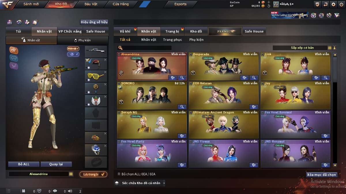 shop acc cf uy tin gia re